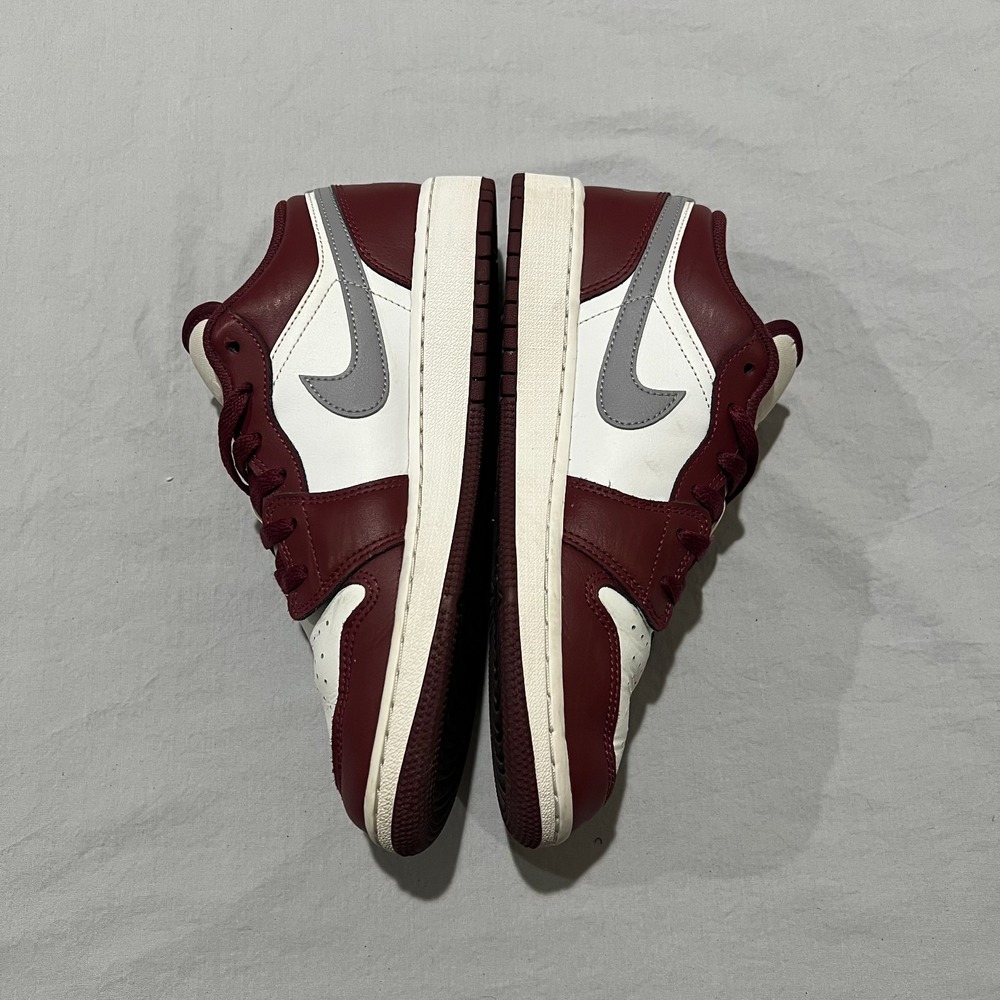 Nike Air Jordan 1 Low GS Womens Cherrywood Red White Low Top Sneakers Size 7.5 - Picture 3 of 6